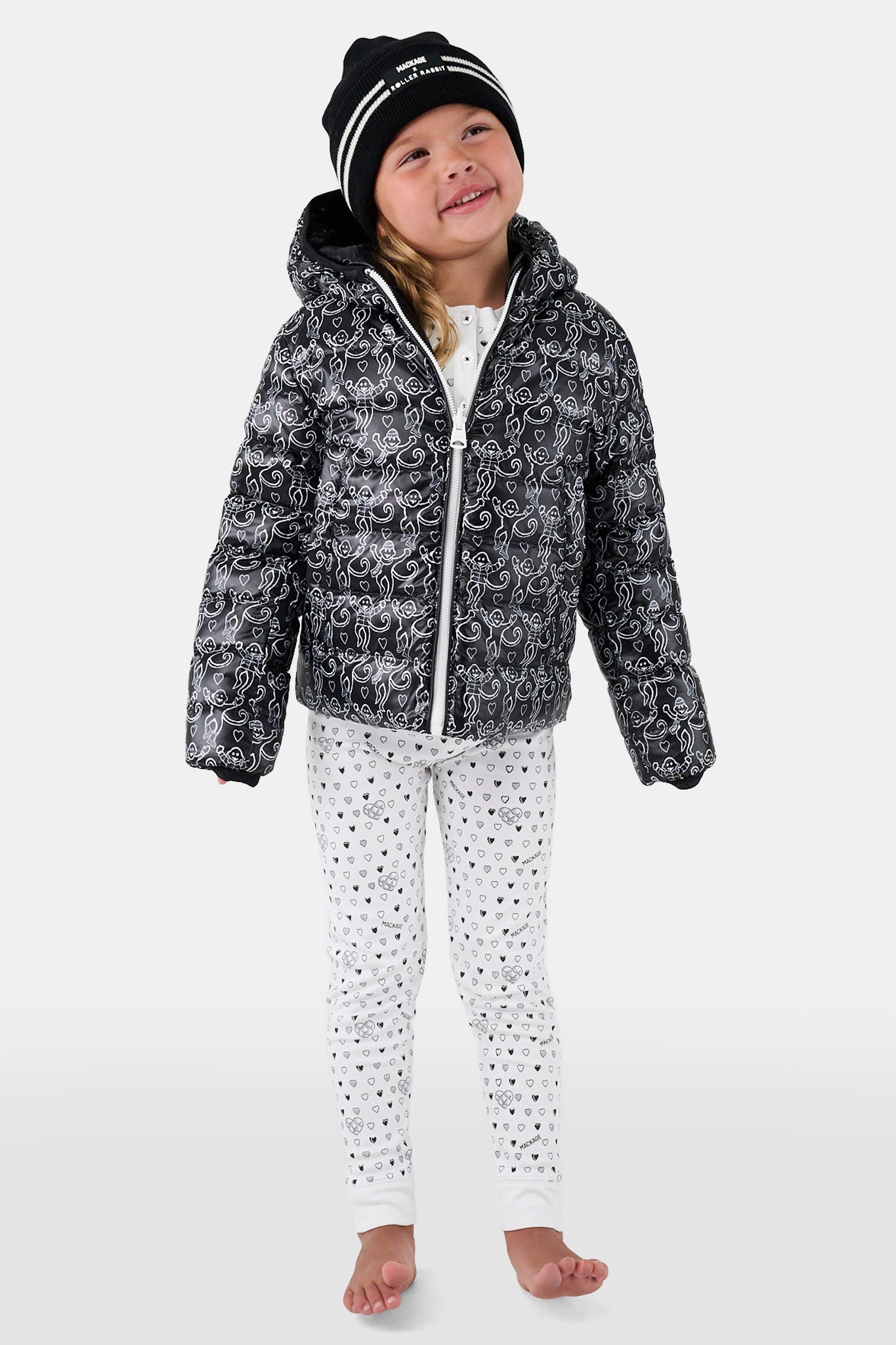 Kids Mackage Monkey Reversible Puffer