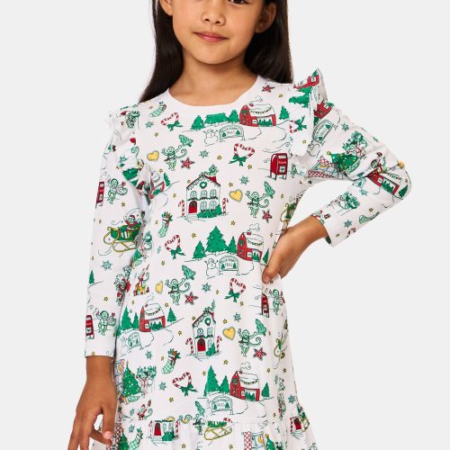 Kids Snow Village Isa Dress