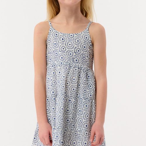 Kids Naolin Fish Border Britt Dress