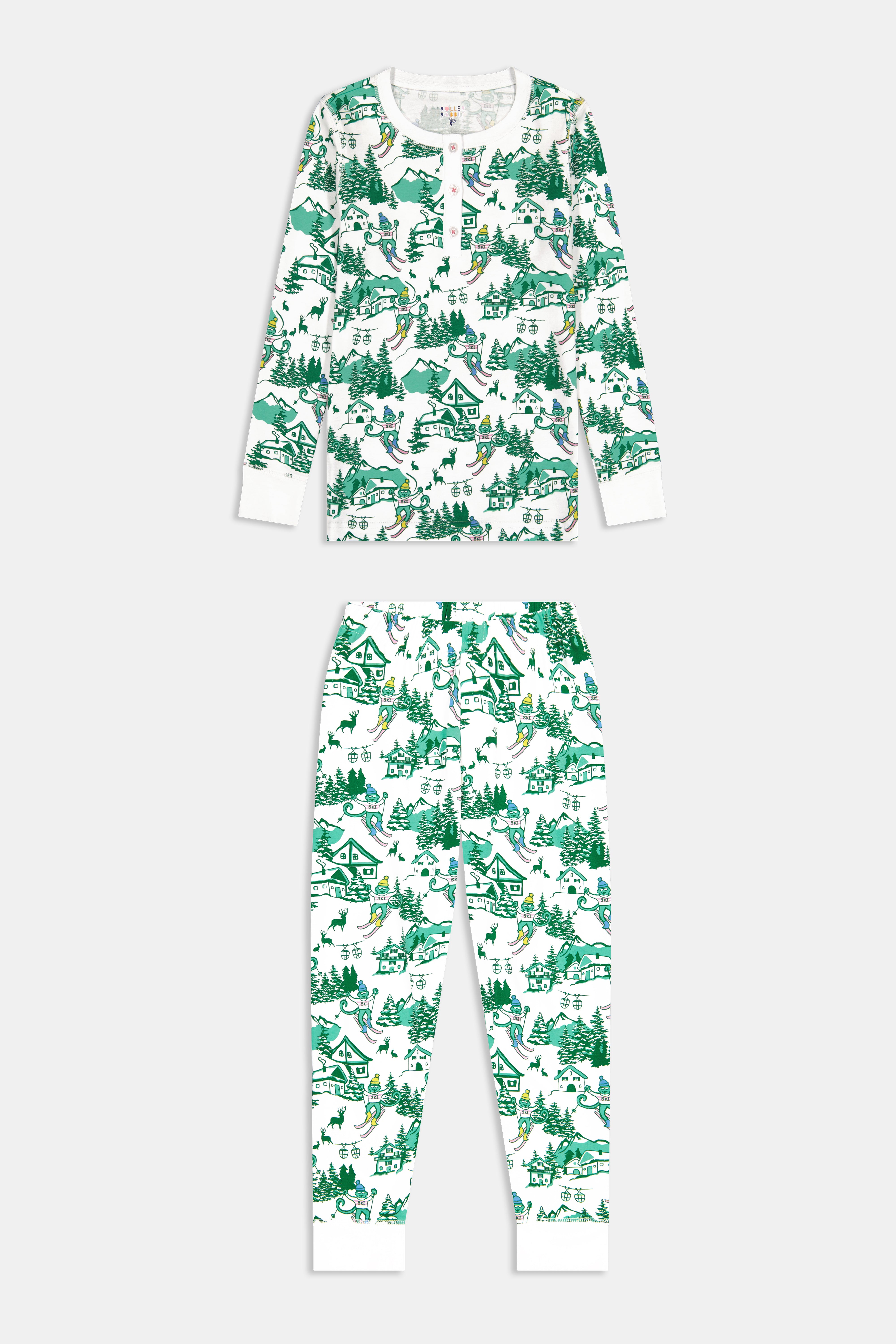 Kids Ski Toile Pajamas