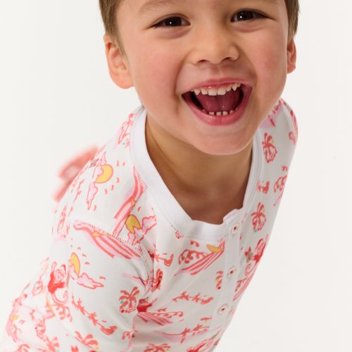Kids Surfing Santa Pajamas