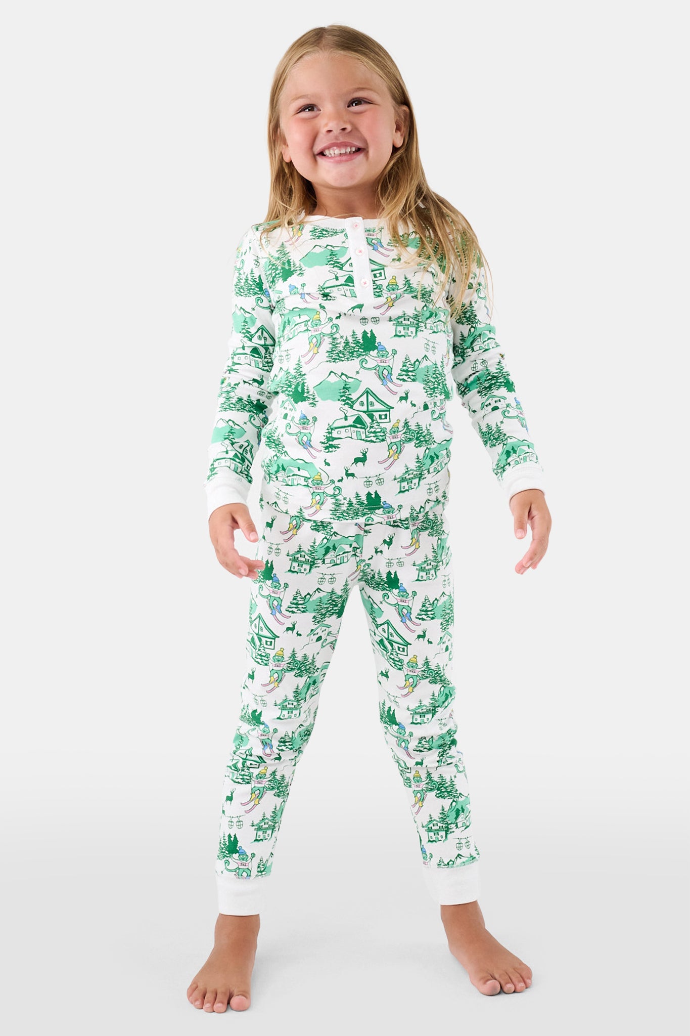 Kids Ski Toile Pajamas