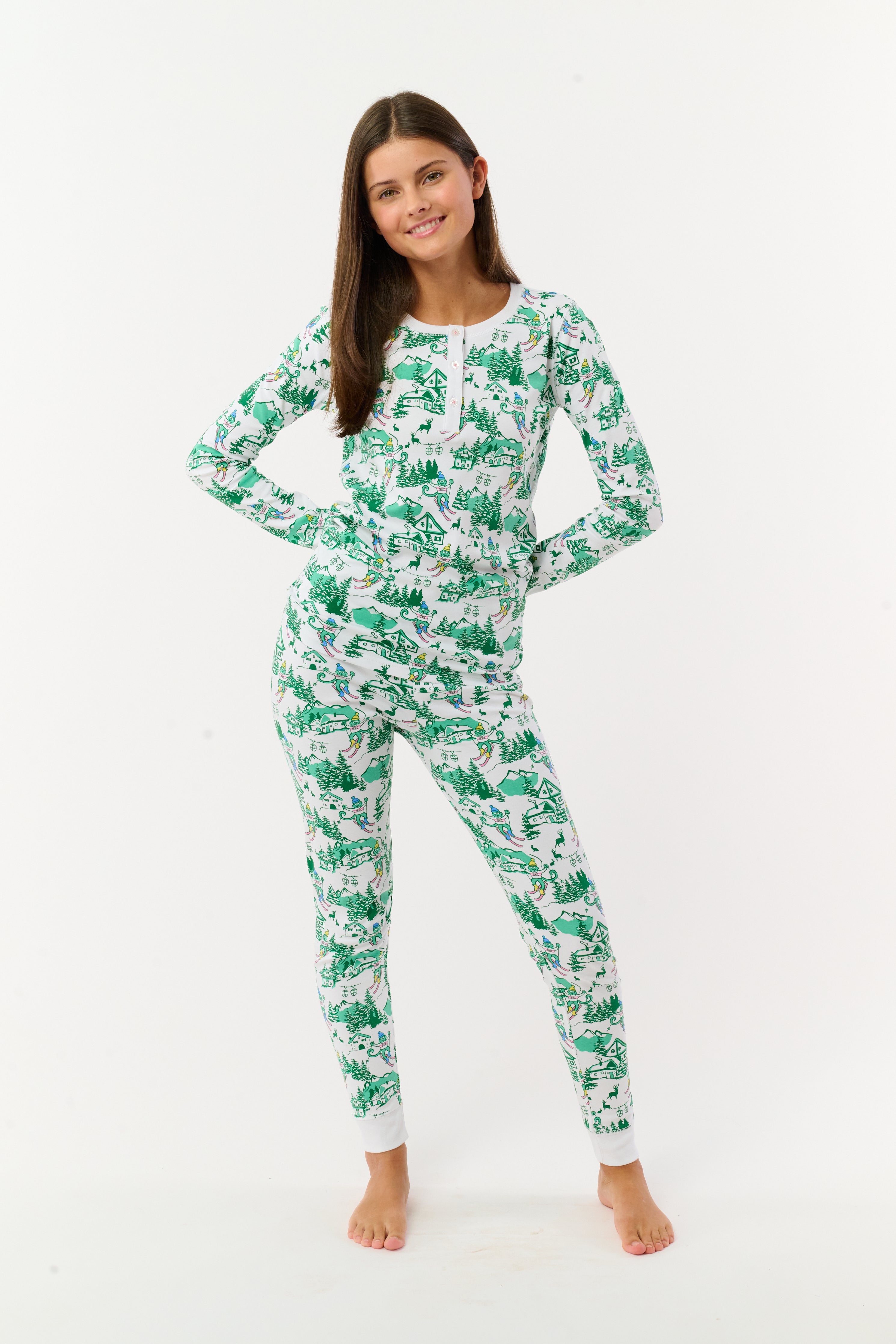 Kids Ski Toile Pajamas
