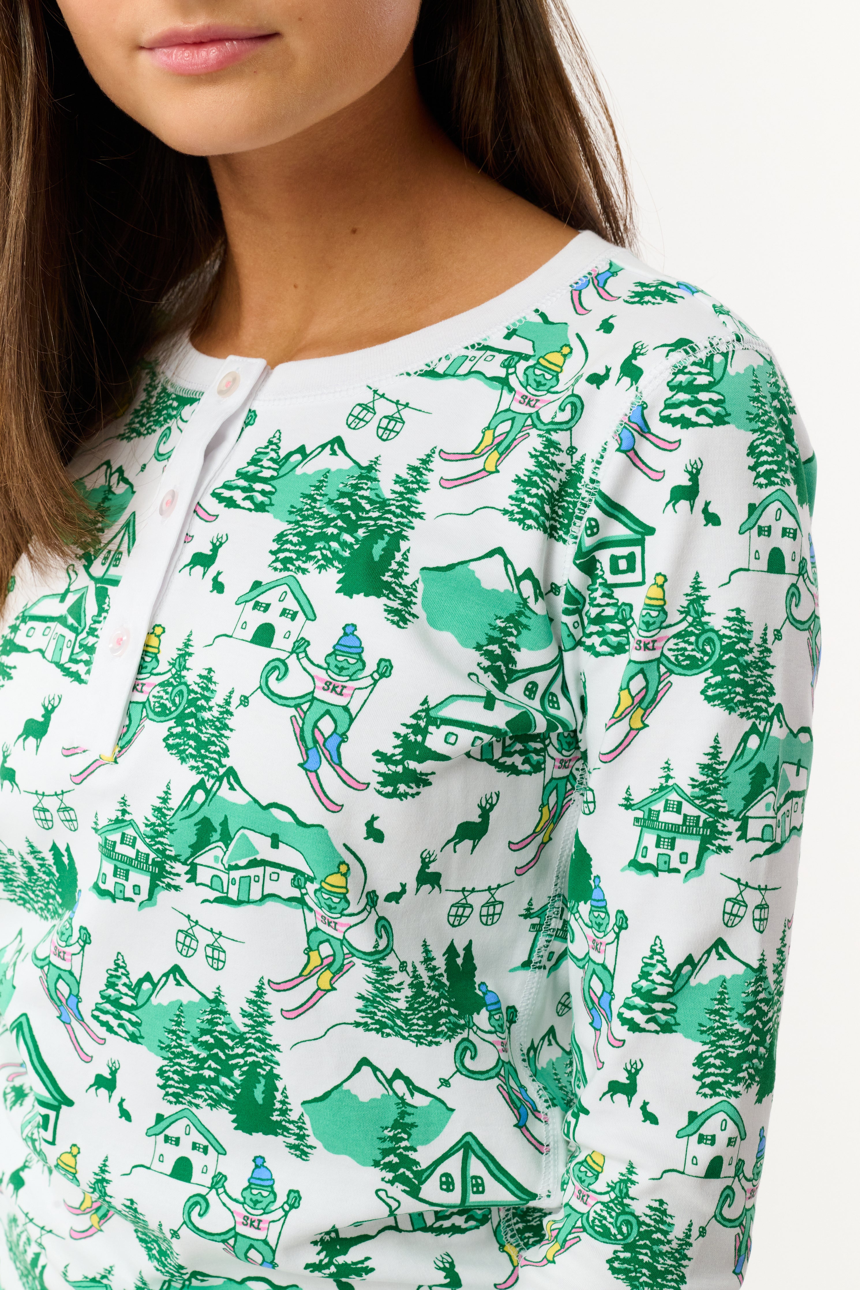 Kids Ski Toile Pajamas