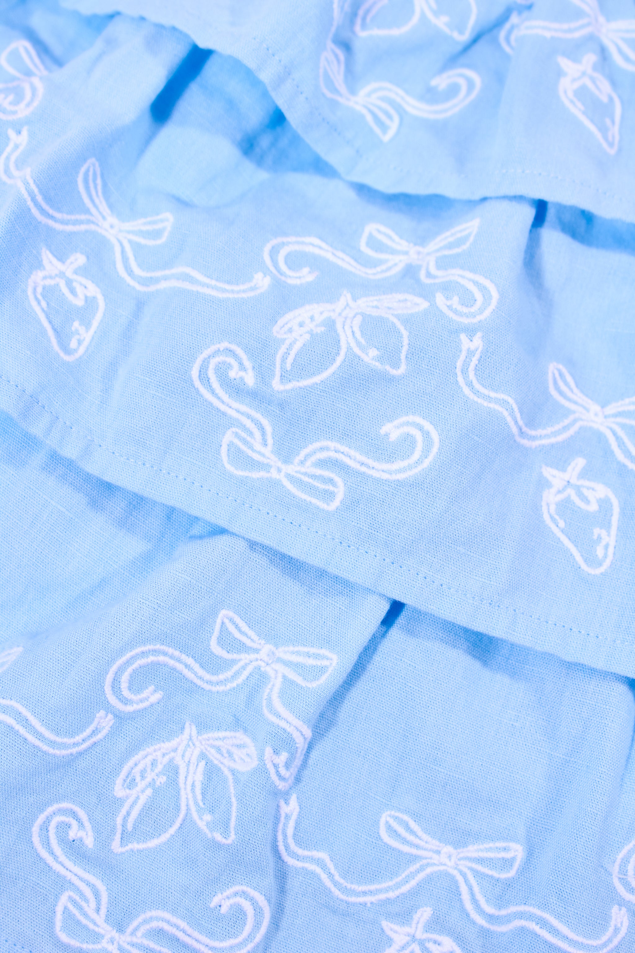 Lemon Bow Embroidery Siggy Skirt