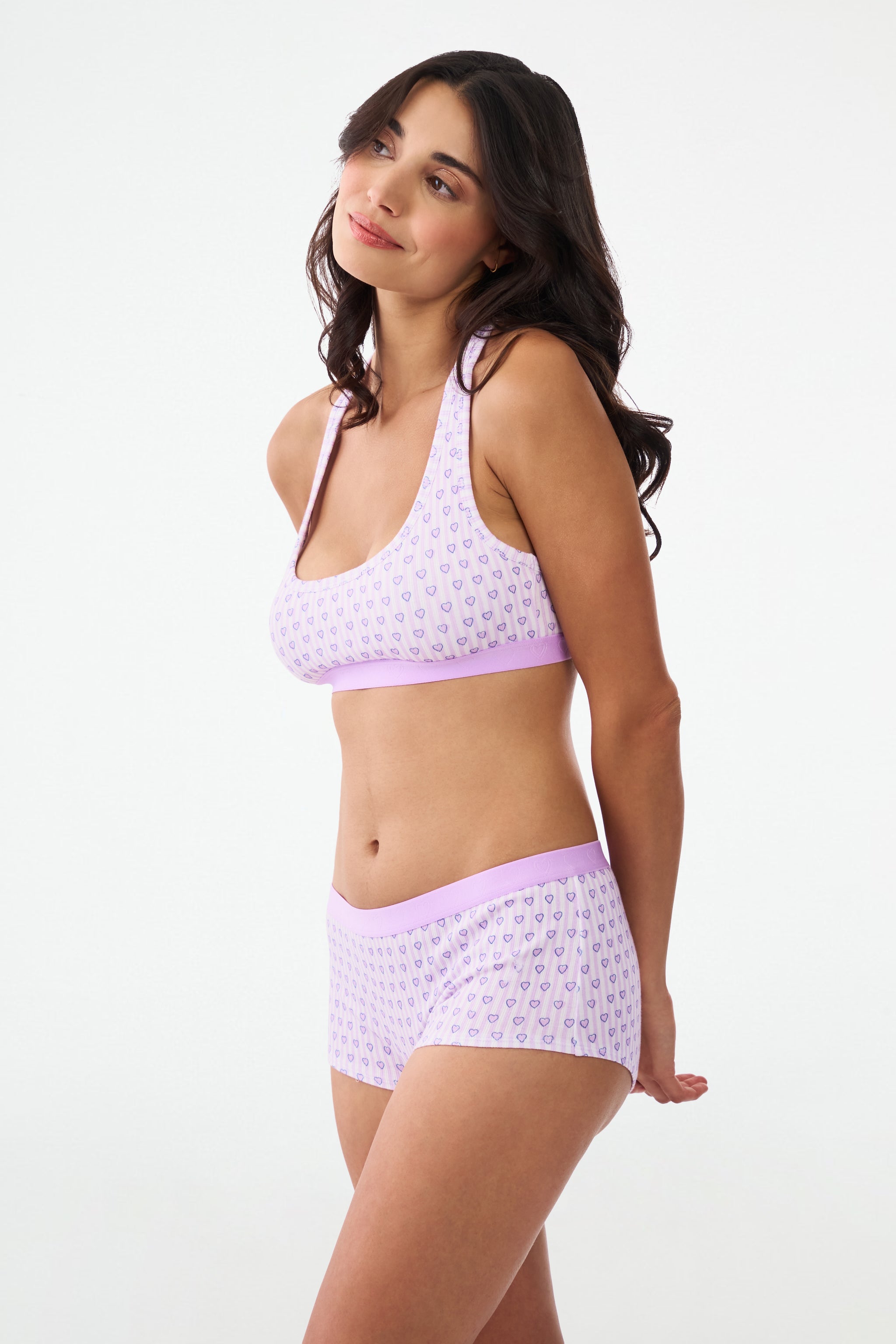 Lovely Stripe Rib Crosby Boyshort