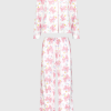 Doily Beaux Long Sleeve Polo Pajamas