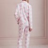 Doily Beaux Long Sleeve Polo Pajamas