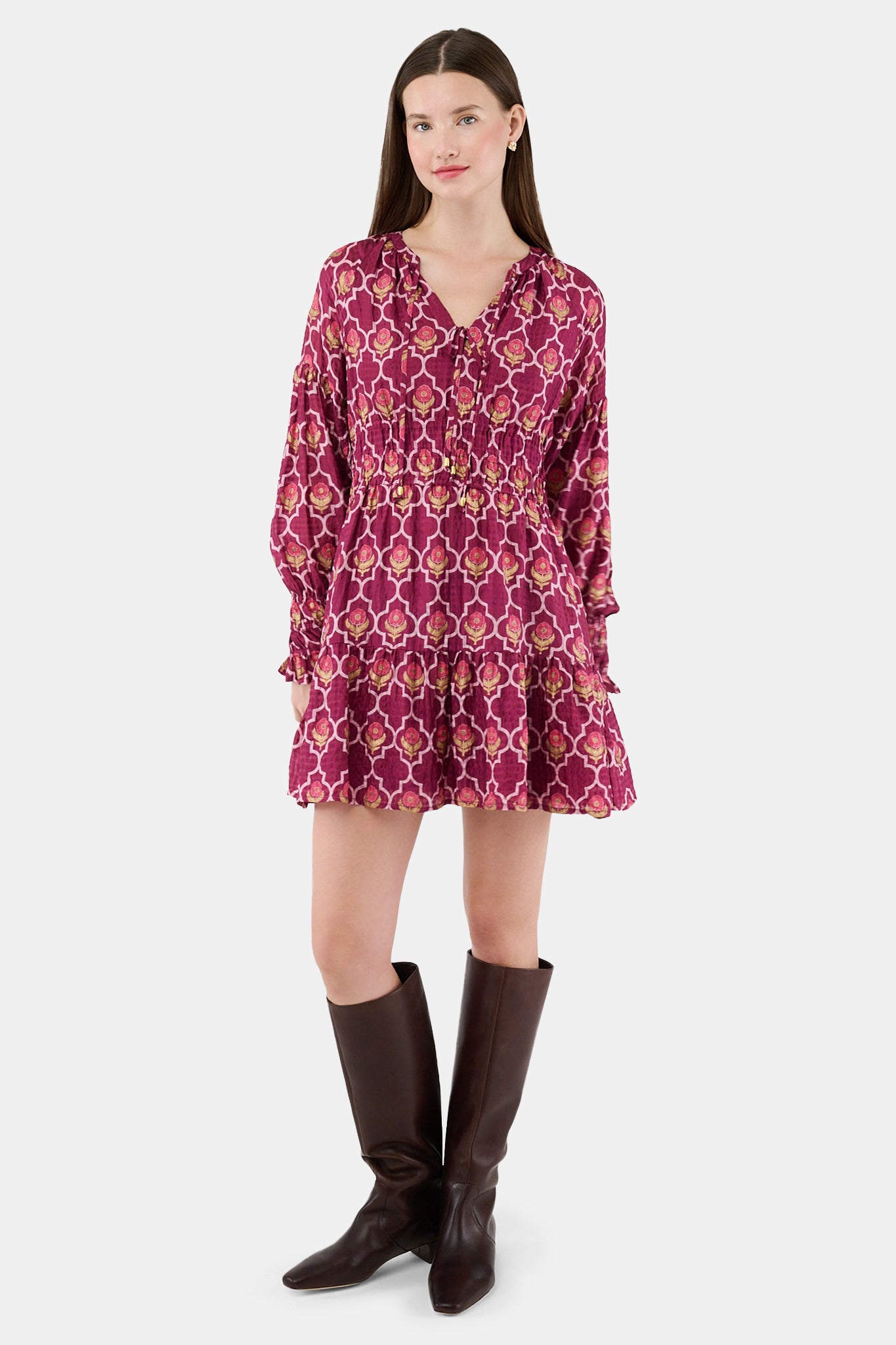 Marquis Floral Poppy Dress
