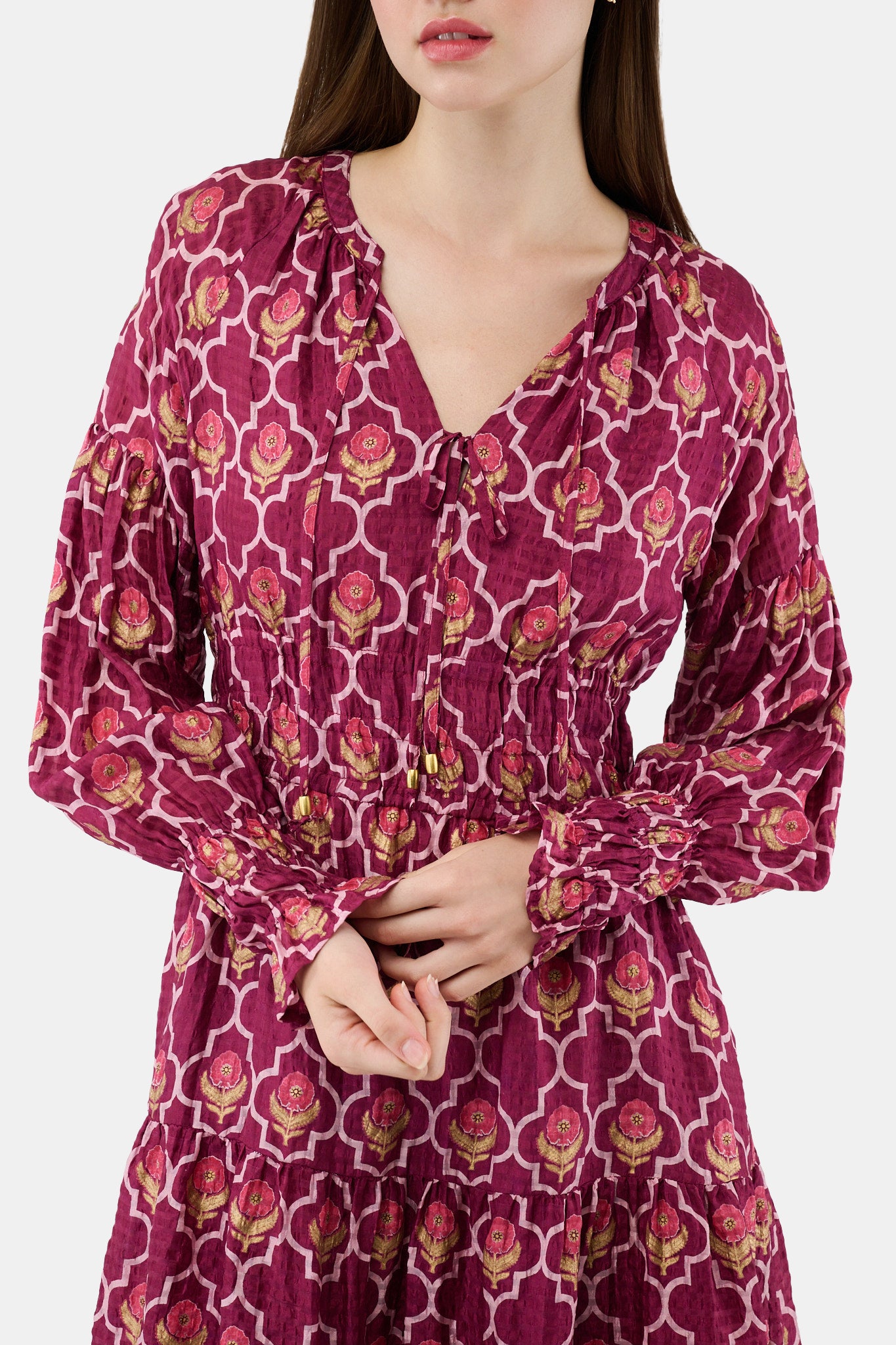 Marquis Floral Poppy Dress