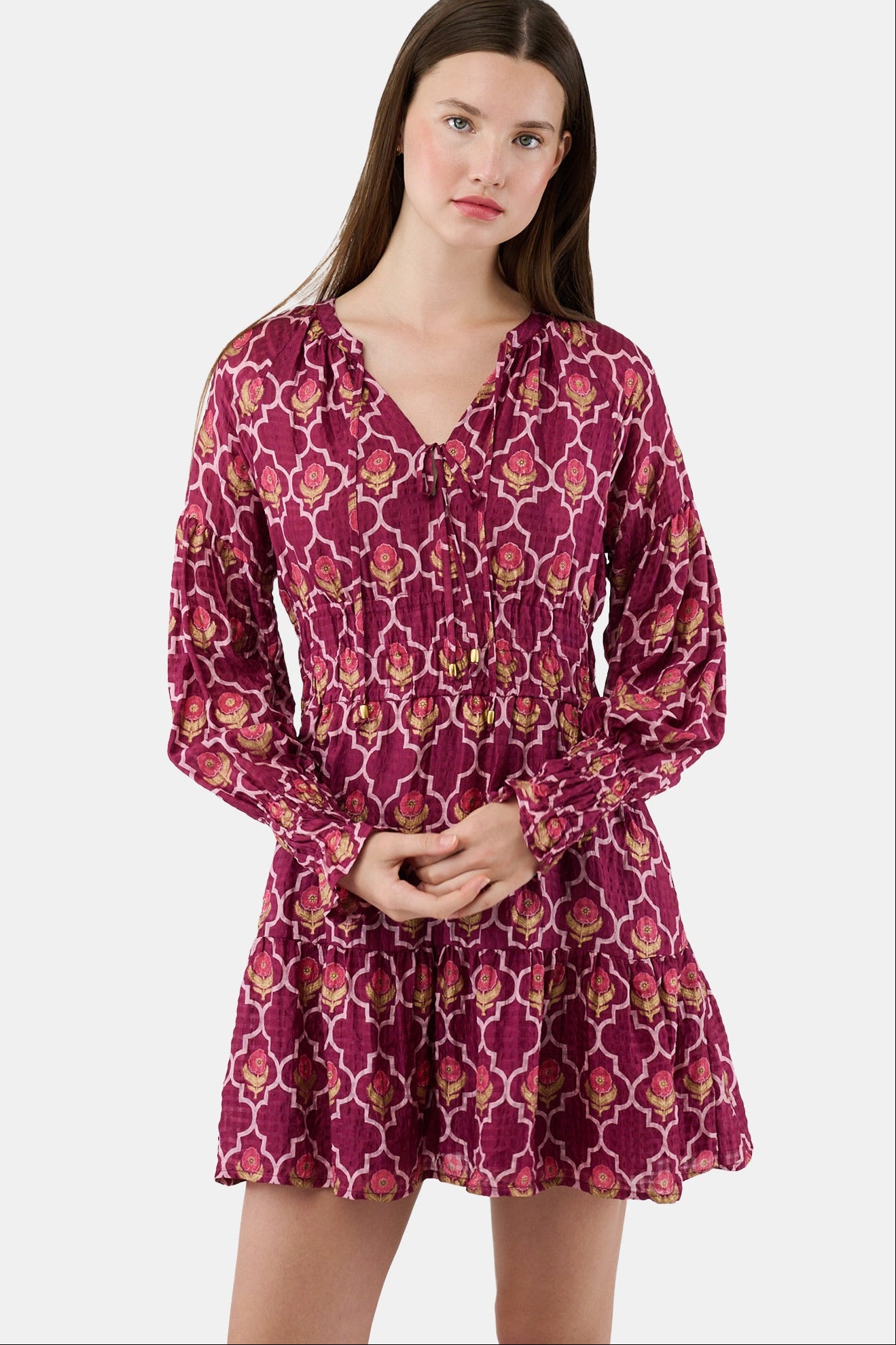 Marquis Floral Poppy Dress