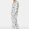 Mens Snow Village Long Sleeve Polo Pajamas