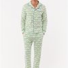 Mens Minnows Long Sleeve Polo Pajamas