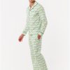 Mens Minnows Long Sleeve Polo Pajamas