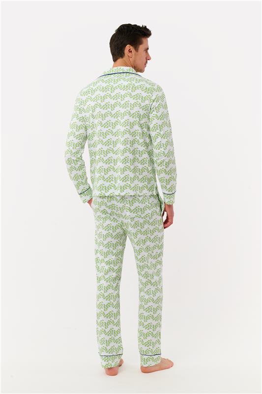 Mens Minnows Long Sleeve Polo Pajamas
