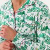 Mens Ski Toile Long Sleeve Polo Pajamas