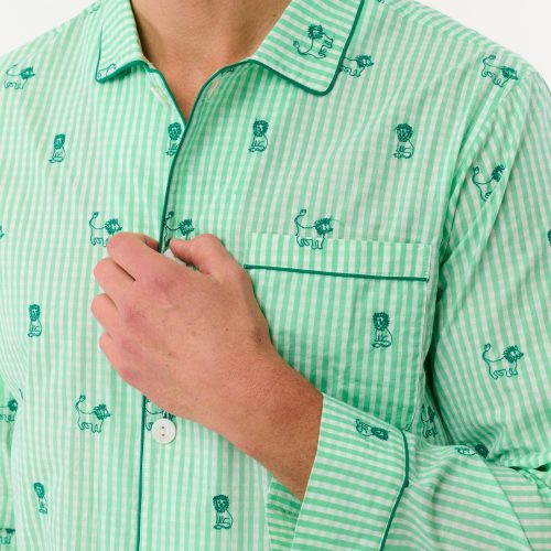 Mens Leo Gingham Loungewear
