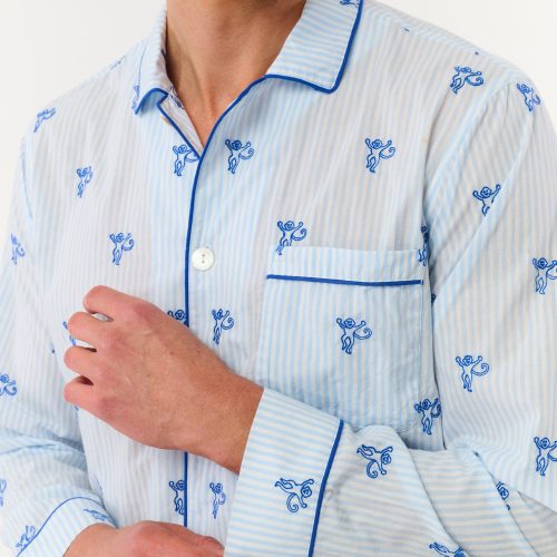 Mens Mini Monkey Stripe Loungewear