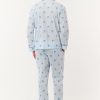 Mens Mini Monkey Stripe Loungewear