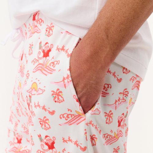 Mens Surfing Santa Troy Pajamas