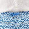 Mens Fish Stripe Swim Trunks