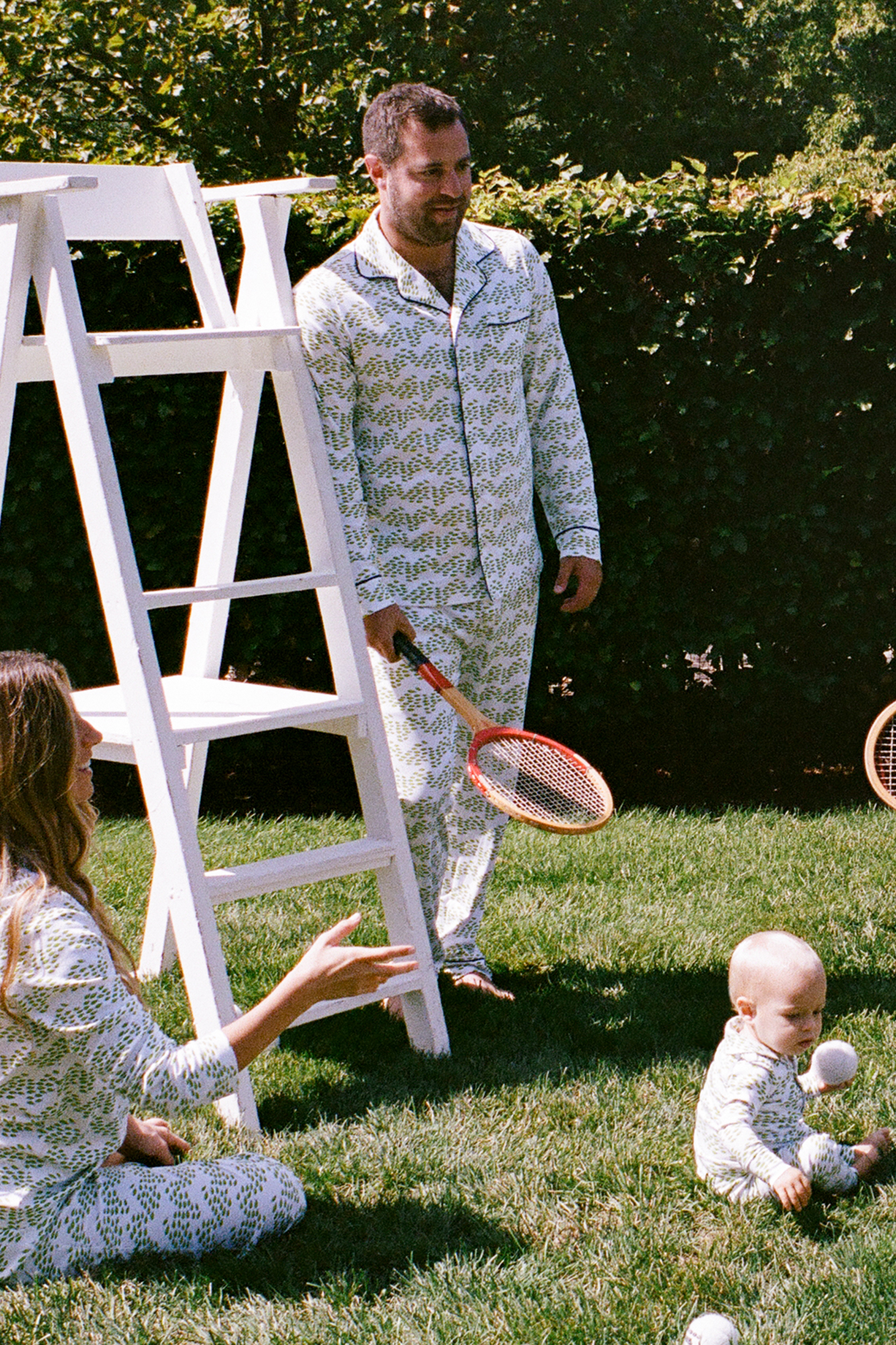 Mens Minnows Long Sleeve Polo Pajamas