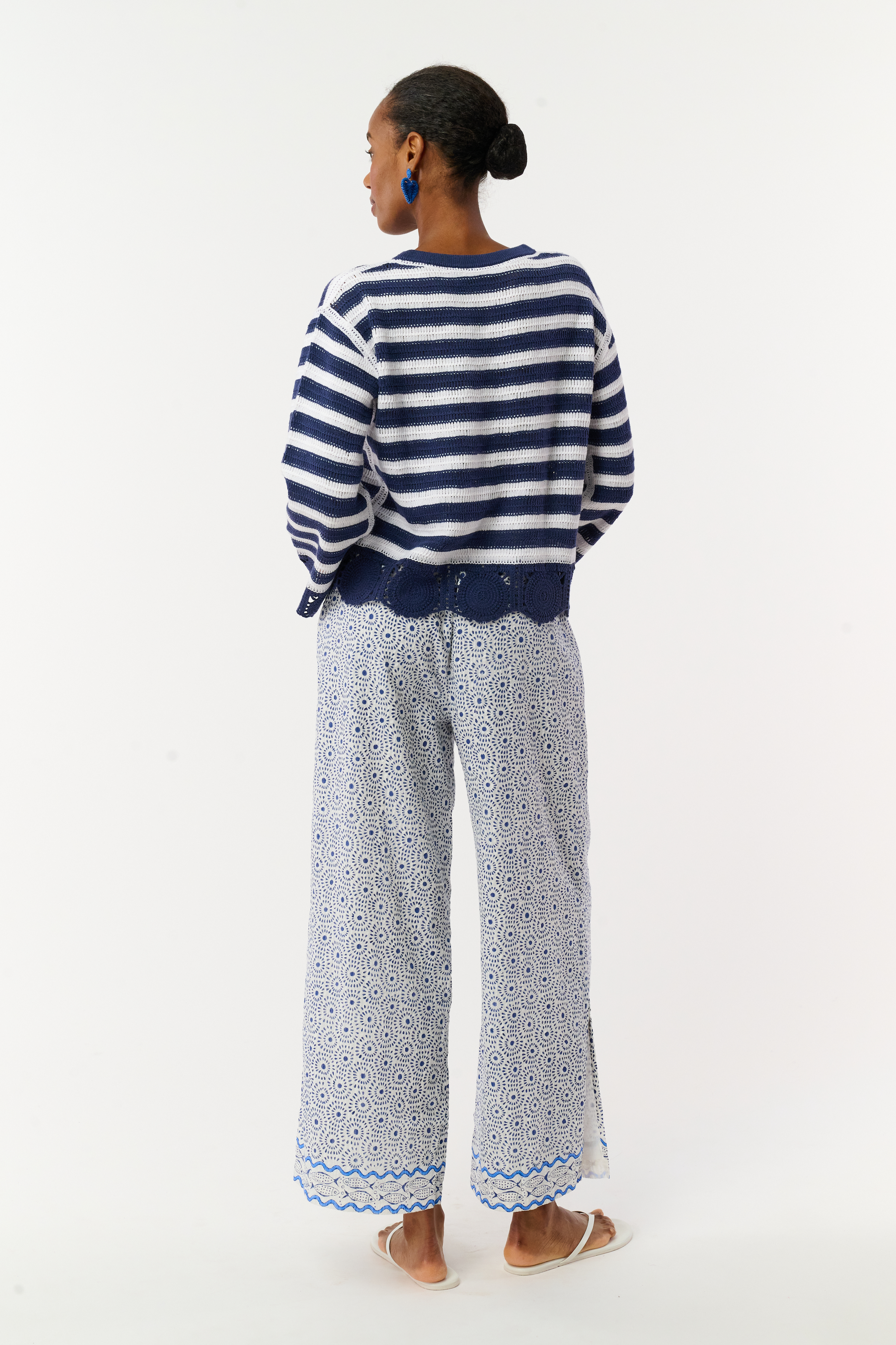 Naolin Fish Border Caspian Pant