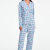Newport Beach Monkey Long Sleeve Polo Pajamas