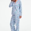 Newport Beach Monkey Long Sleeve Polo Pajamas