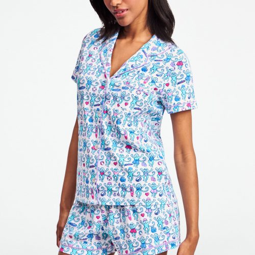 Newport Beach Monkey Polo Pajamas