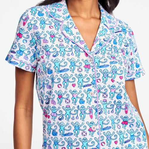 Newport Beach Monkey Polo Pajamas