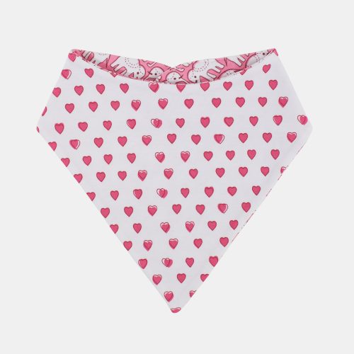 Infant Hearts & Hathi Bandana Bib Set