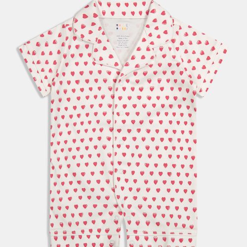Infant Hearts Polo Onesie