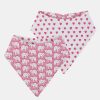 Infant Hearts & Hathi Bandana Bib Set