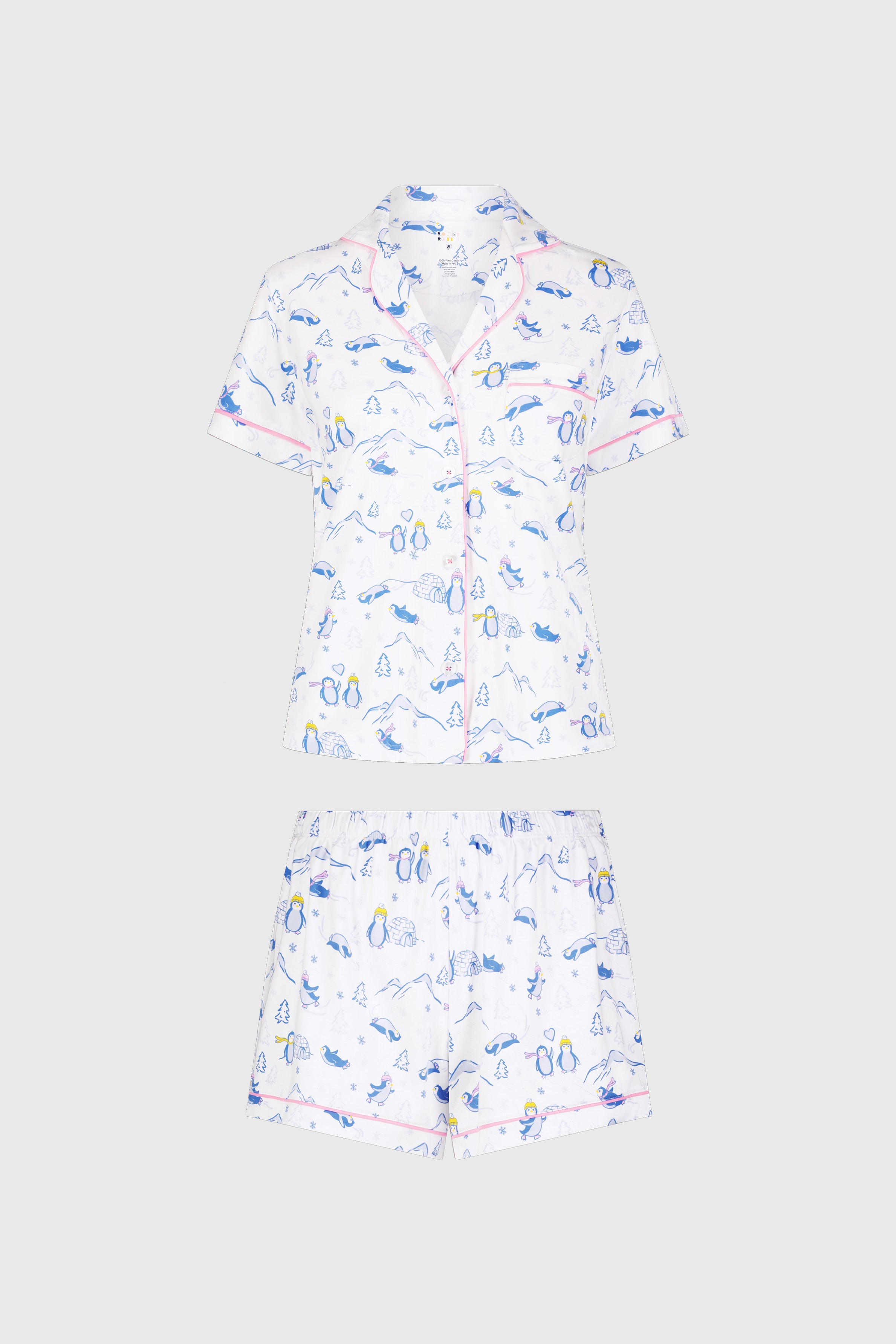 Penguin Party Polo Pajamas