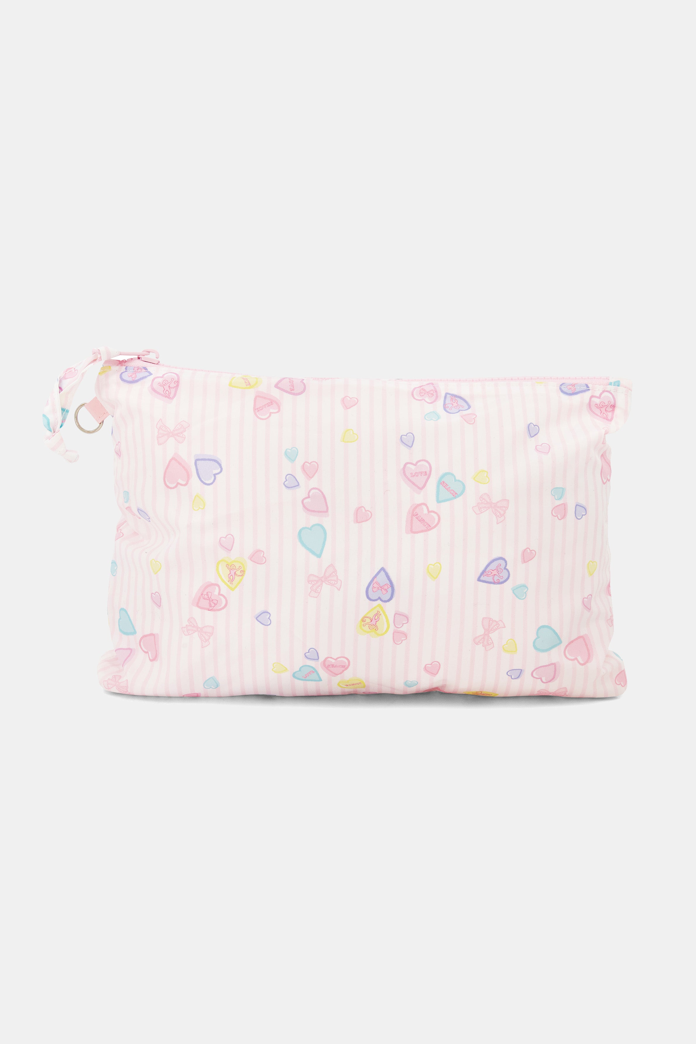 Candy Heart Stripe Quilted Tote