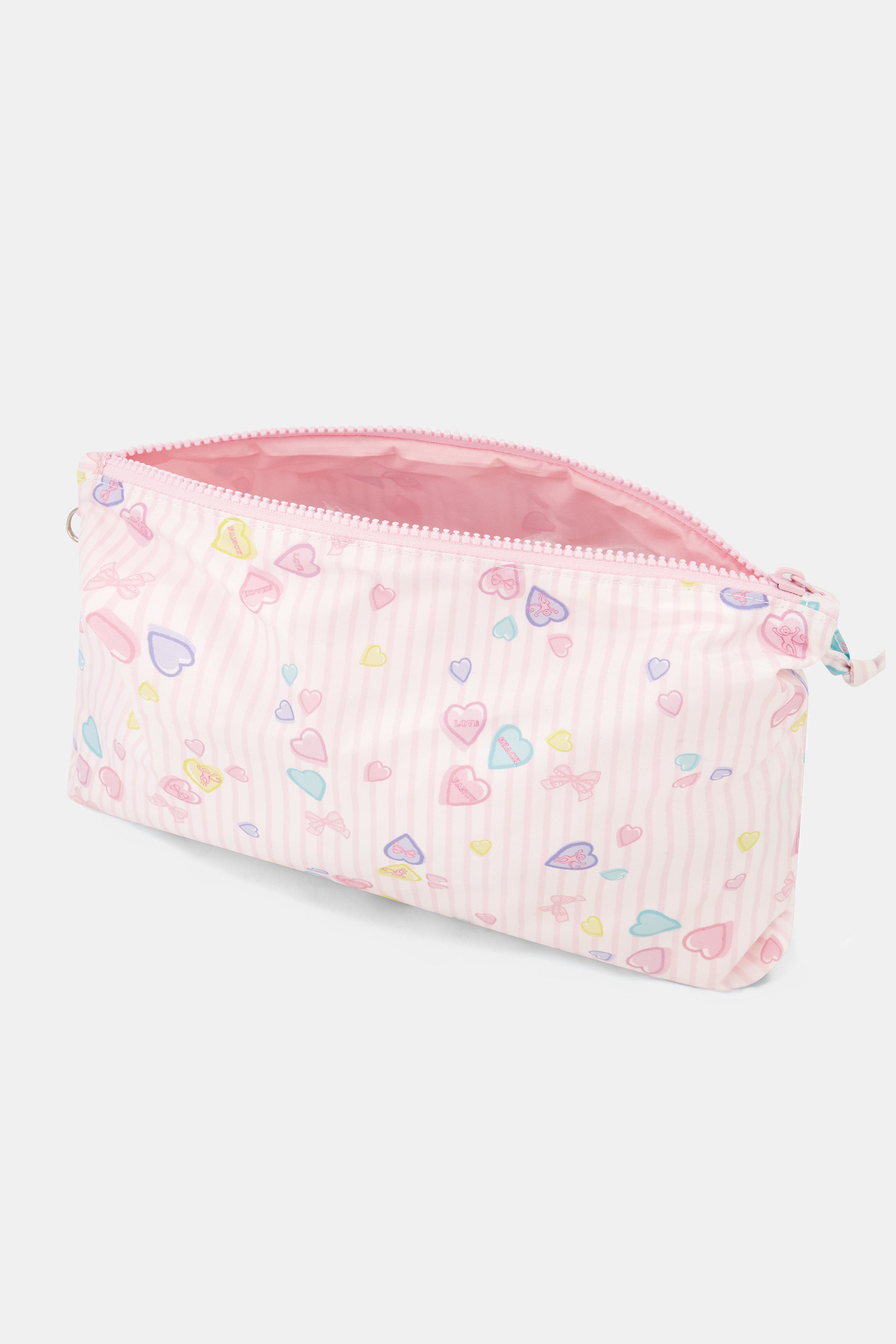 Candy Heart Stripe Quilted Tote