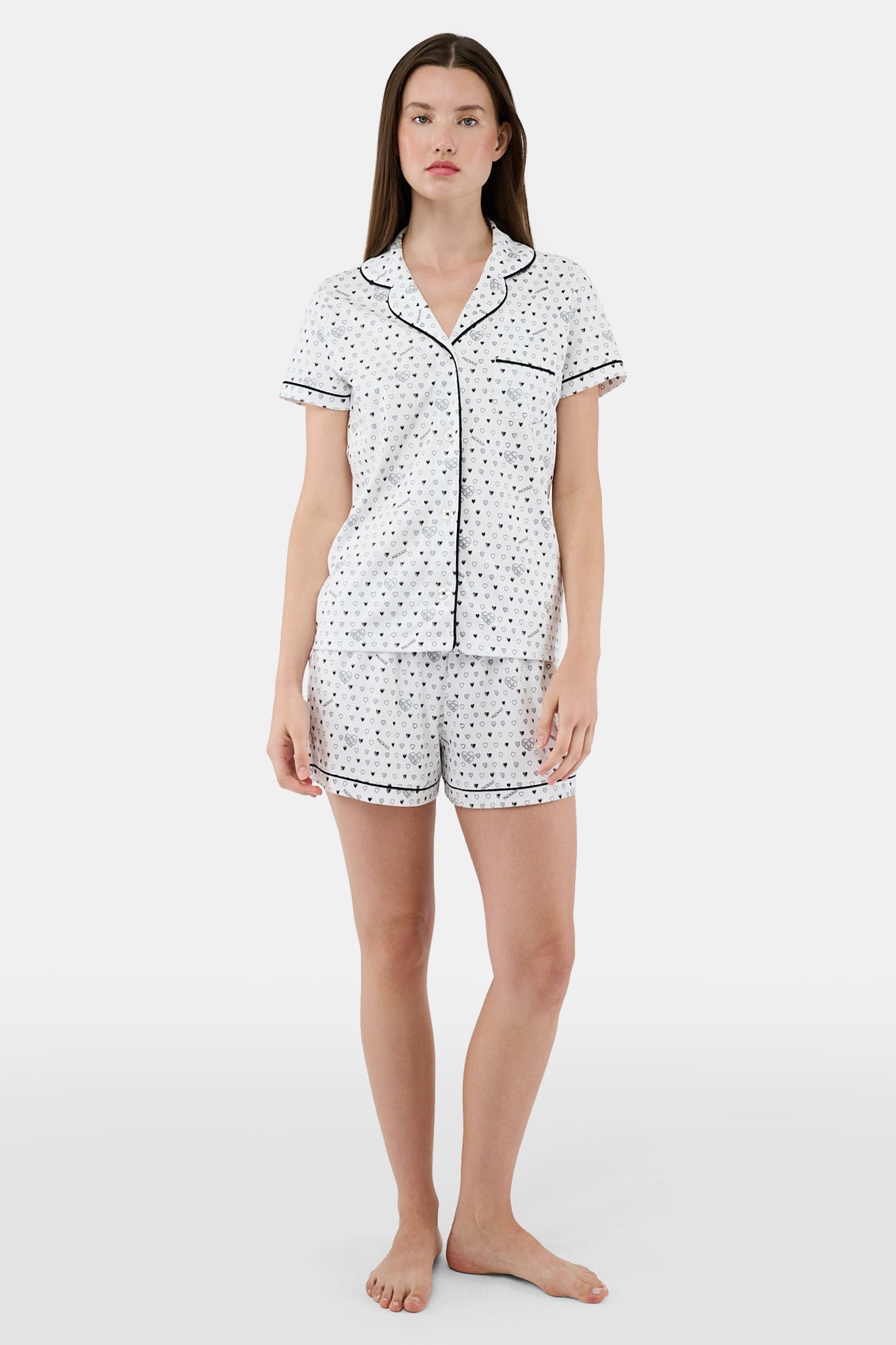 Quilted Hearts Polo Pajamas