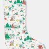 Snow Village Quilted Stocking