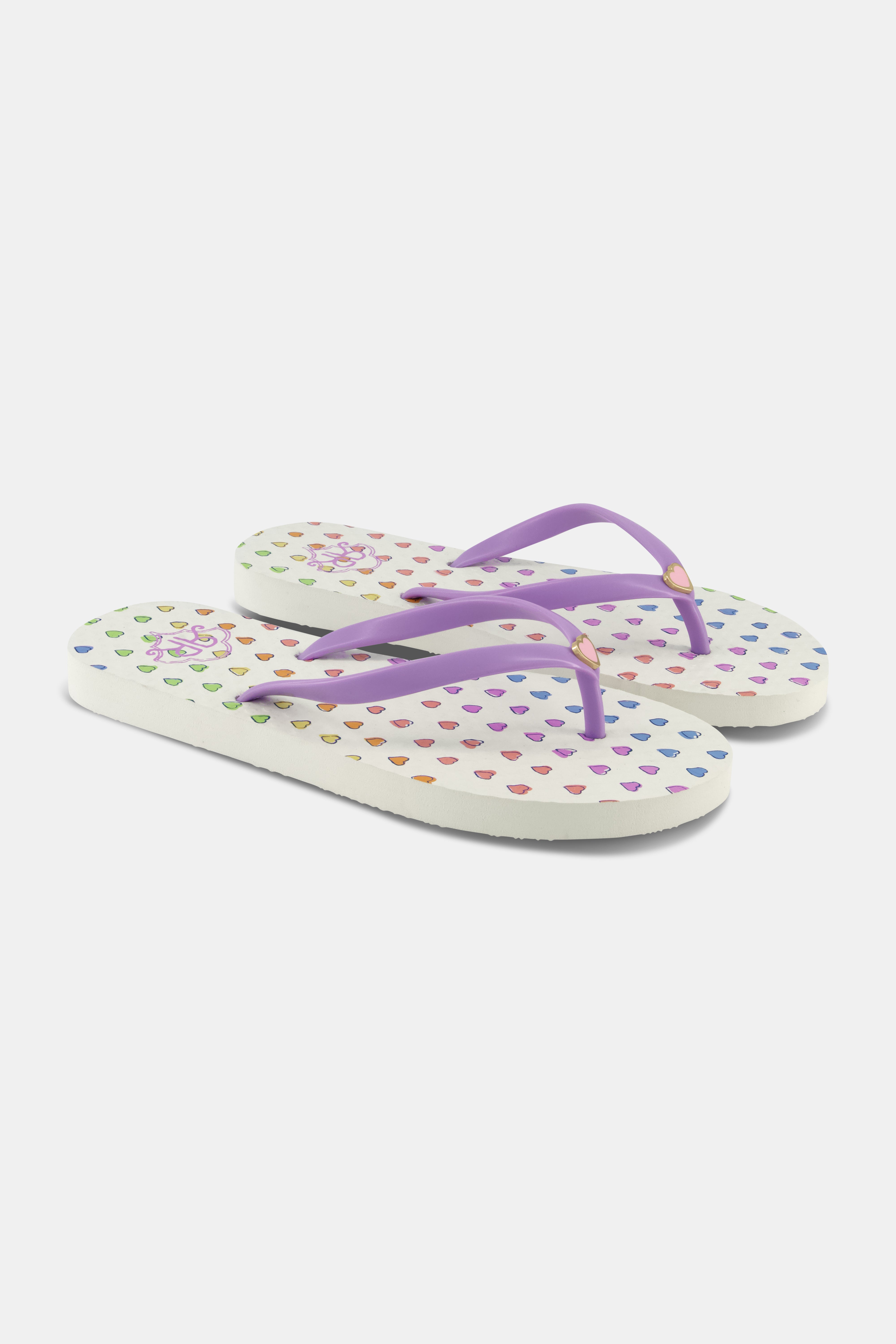 Disco Hearts Flip Flops