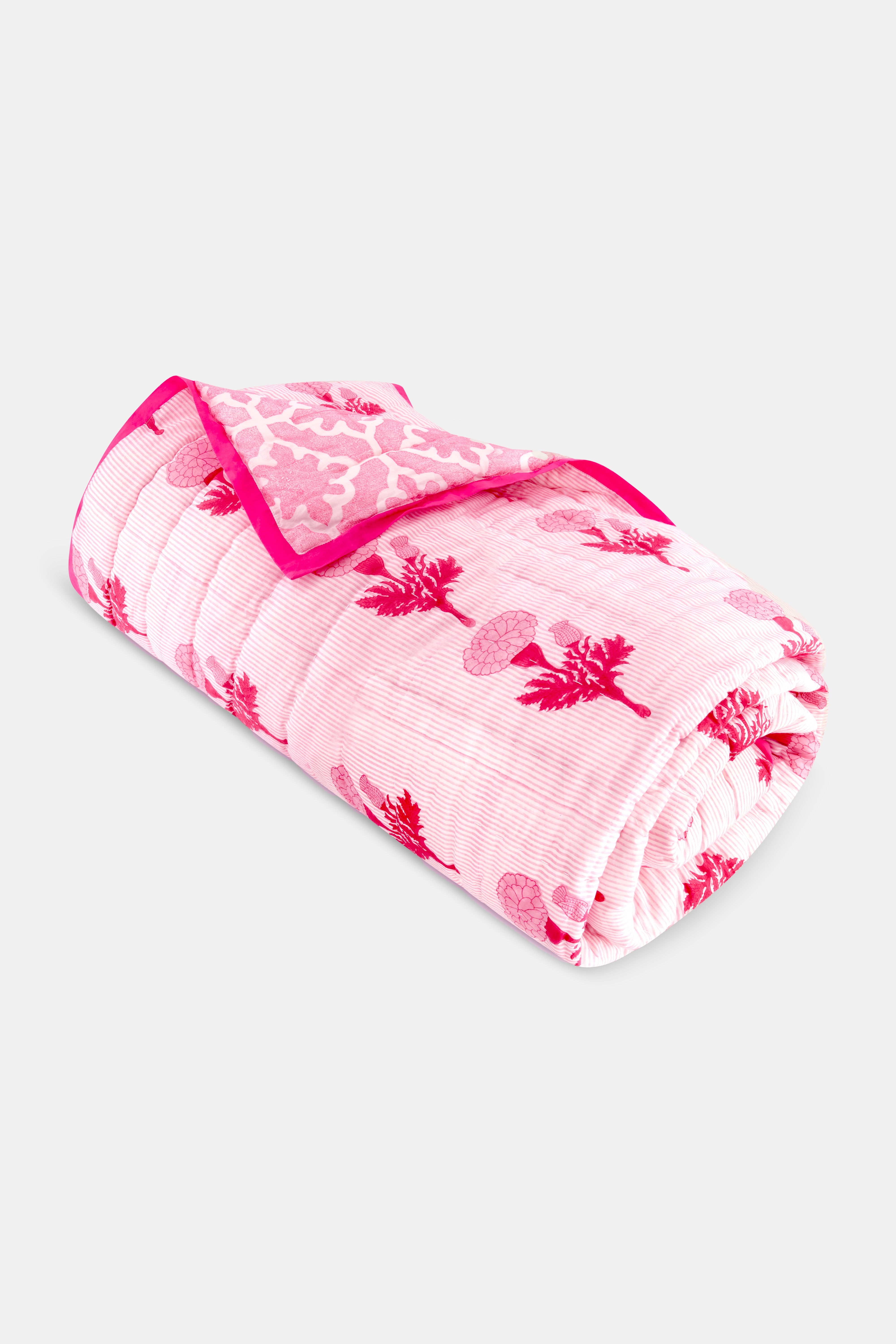 Marigold Stripe/Monaco Pool Quilt