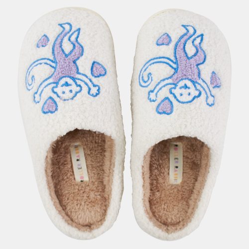 Monkey Fuzzy Slippers
