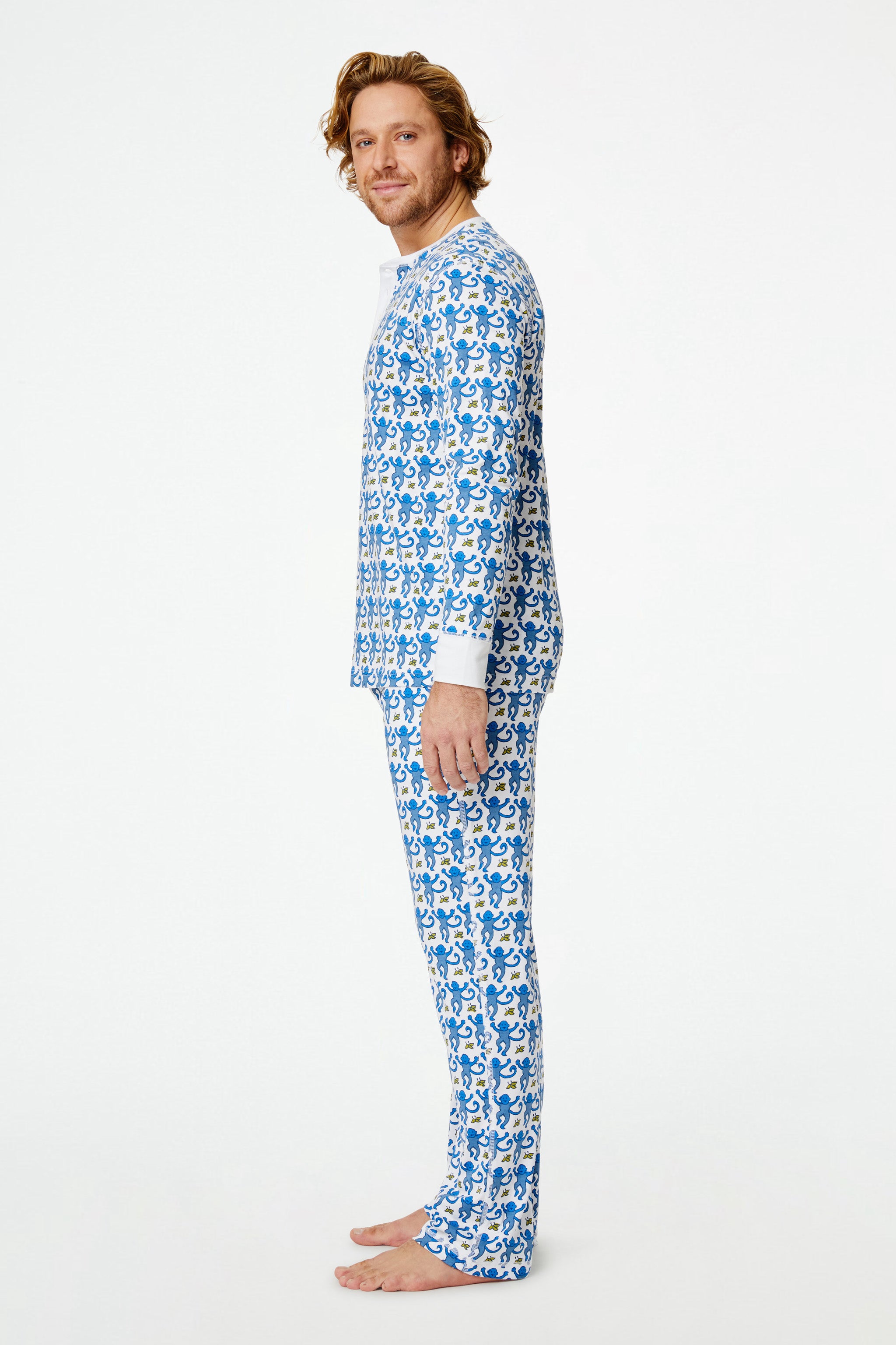 Mens Monkey Spencer Pajamas