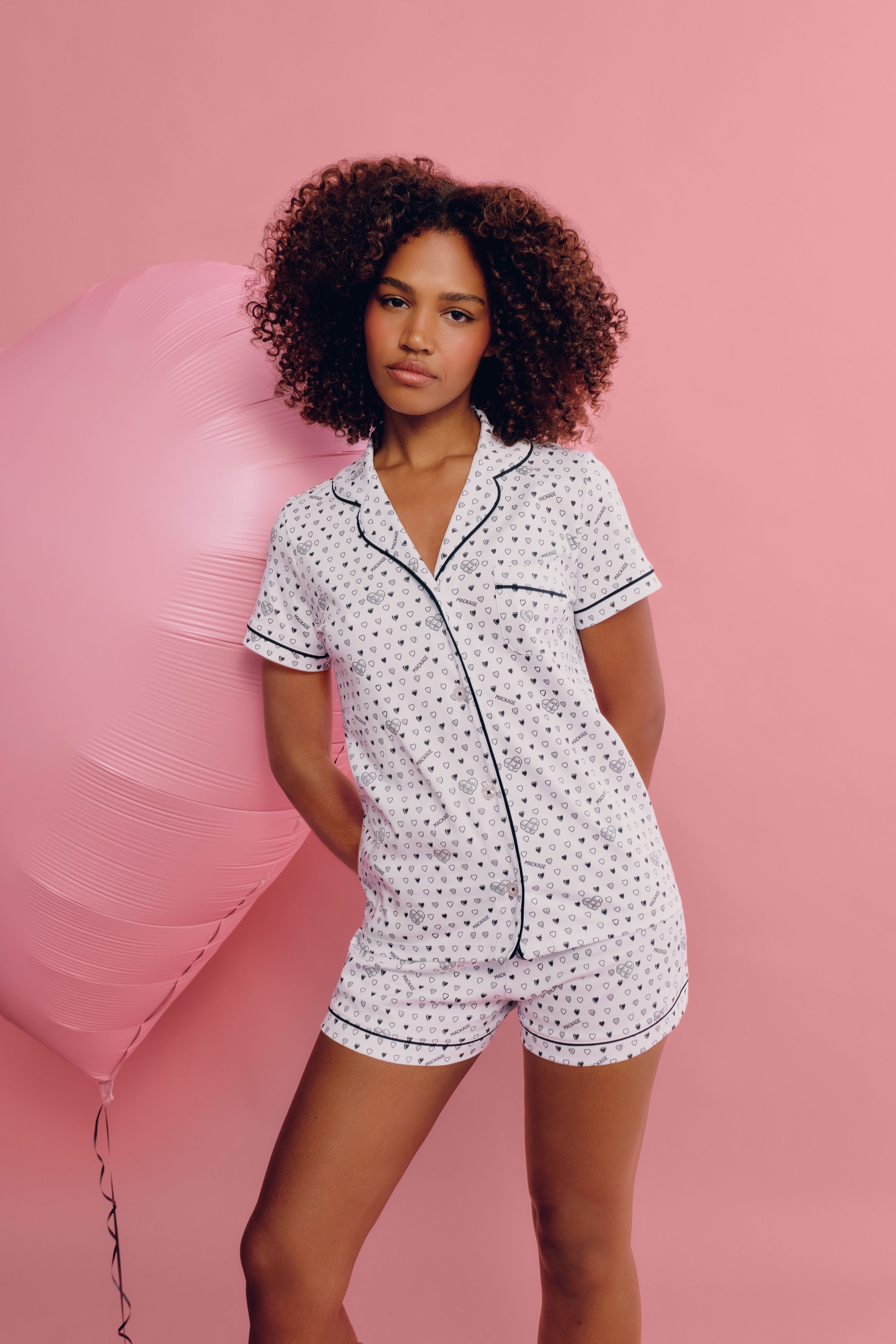Quilted Hearts Polo Pajamas