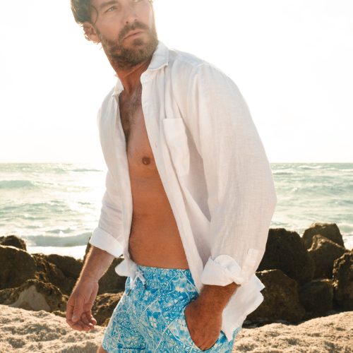 Mens Tuiles Swim Trunk