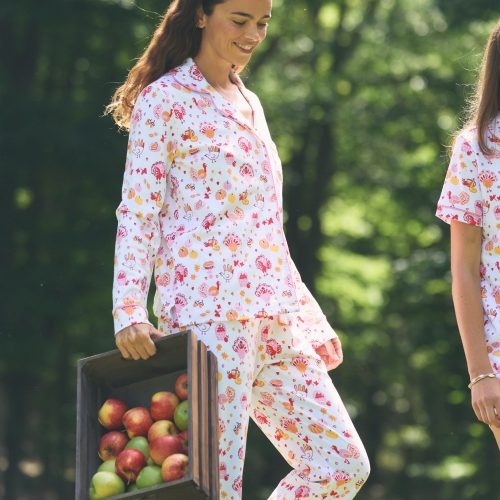Fall-A-Palooza Long Sleeve Polo Pajamas