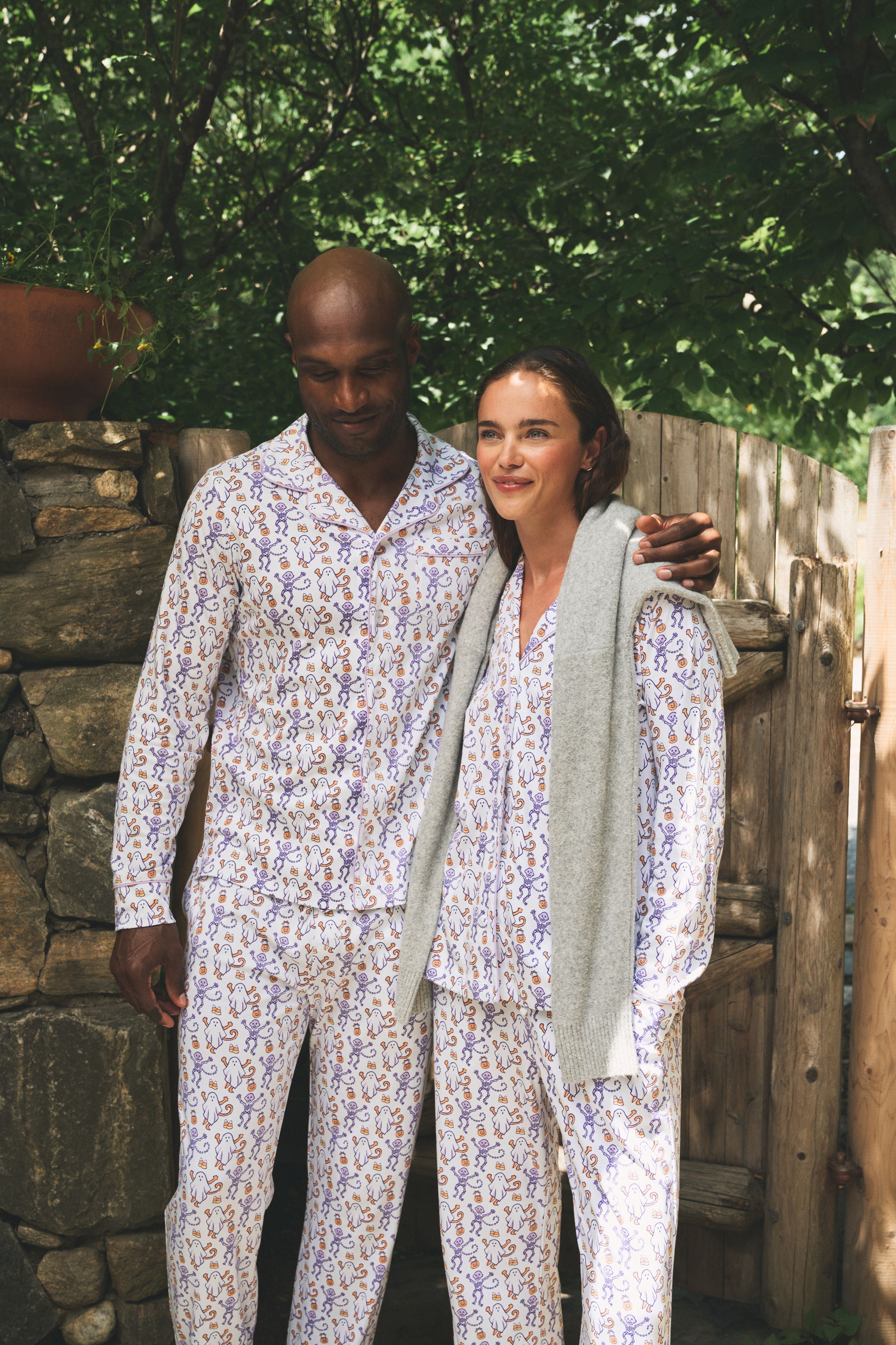 Trick or Treat Long Sleeve Polo Pajamas