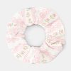 Mini Monkey Blossom/Daisy Heart Stripe Scrunchie S
