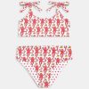 Kids Monkey/Hearts Reversible Cora Bikini