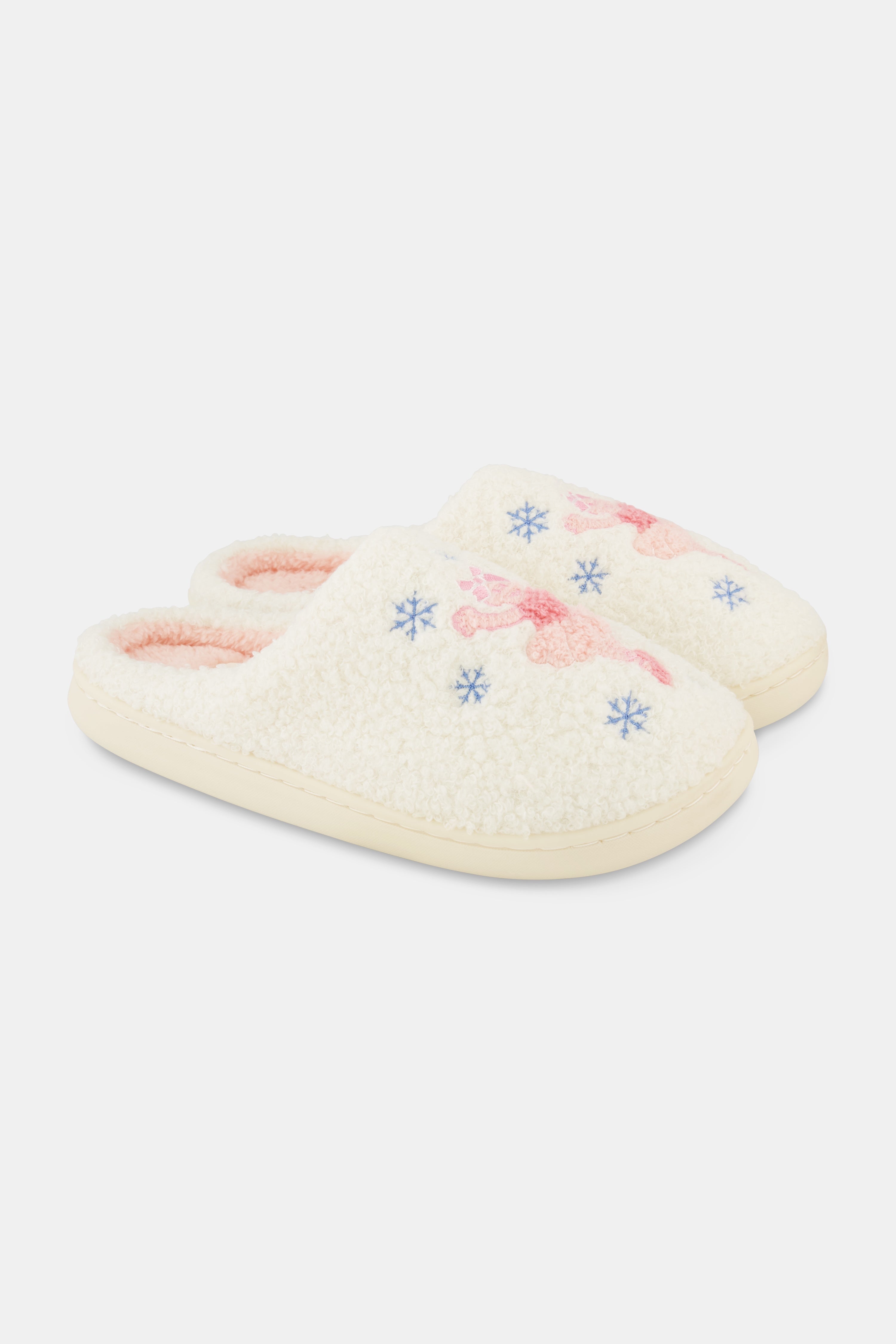 Sugarplum Monkey Fuzzy Slippers